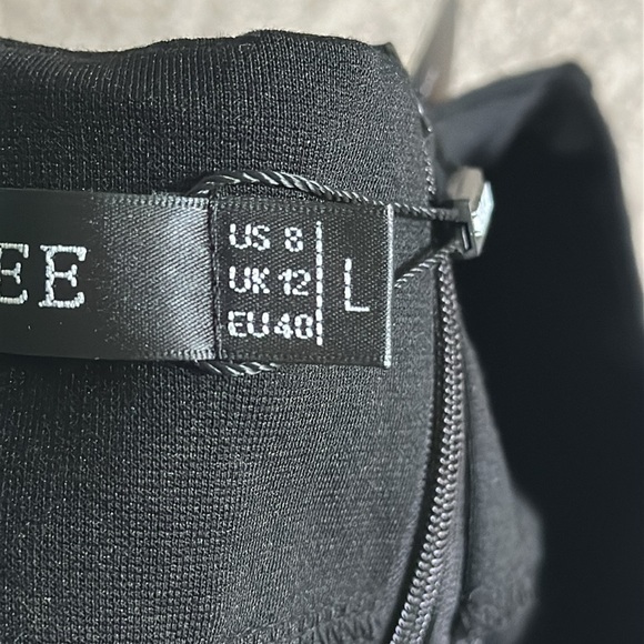 Homeyee Black/White Houndstooth Pattern Dress Size L (8) NWT - Picture 5 of 9